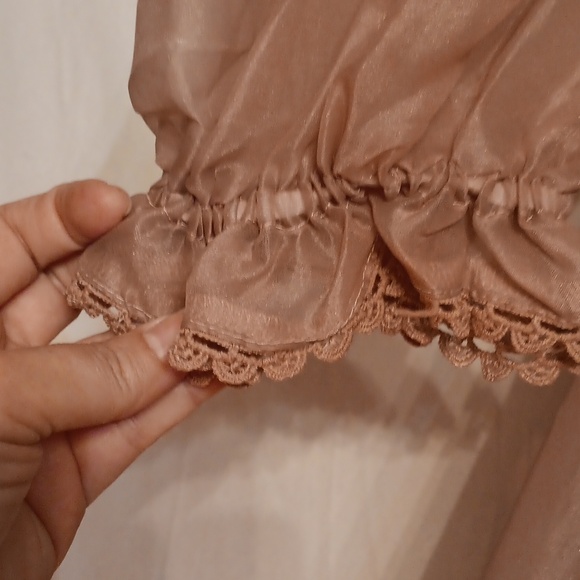 Mable Pink Baby Doll Dress Lined Size Medium - Picture 6 of 8